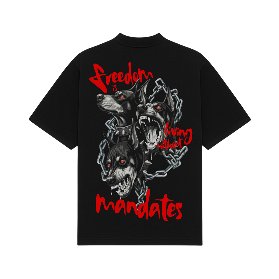 Freedom Black Oversized T-Shirt