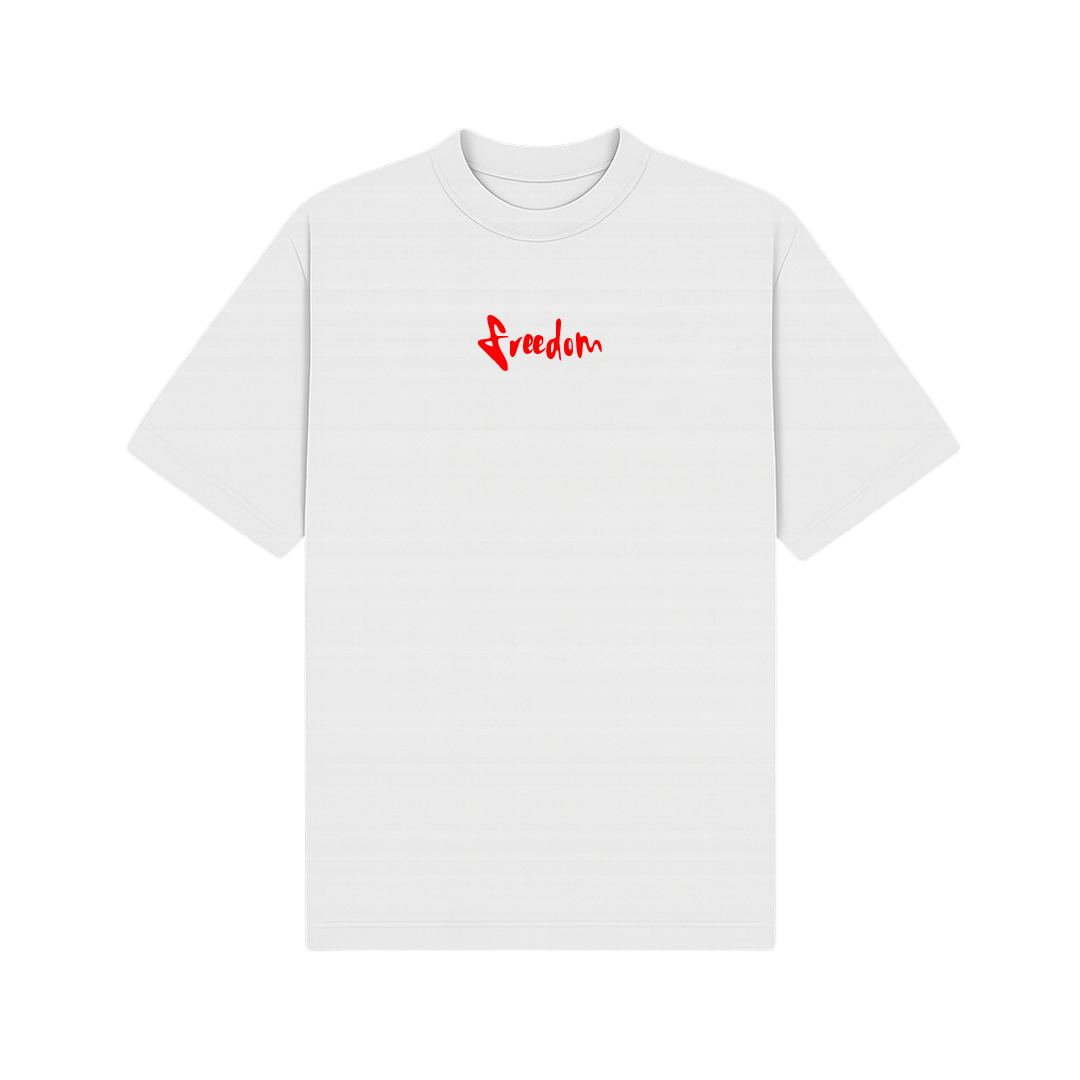 Freedom White Oversized T-Shirt
