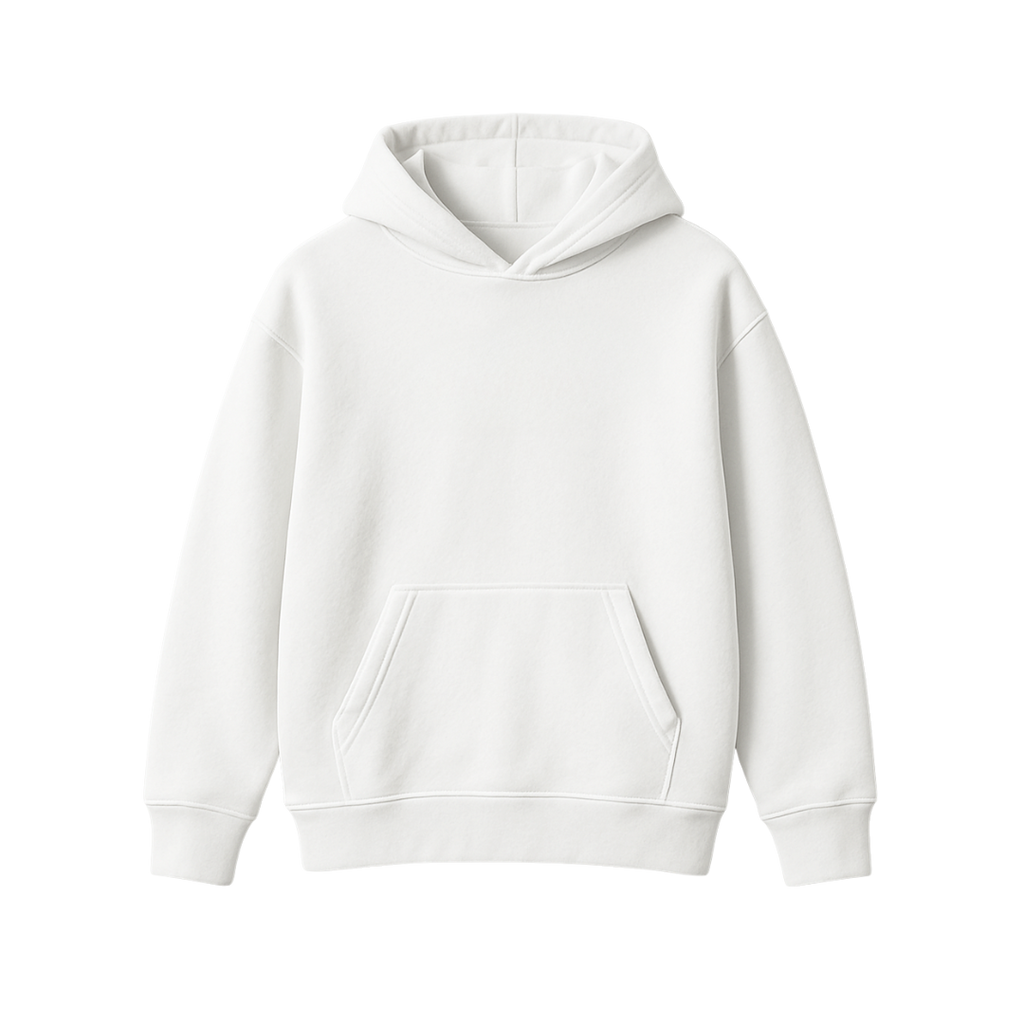 Aura White Oversized Hoodie
