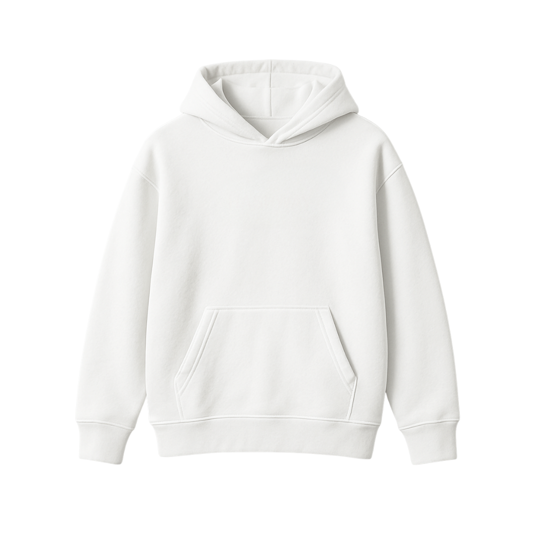 Aura White Oversized Hoodie