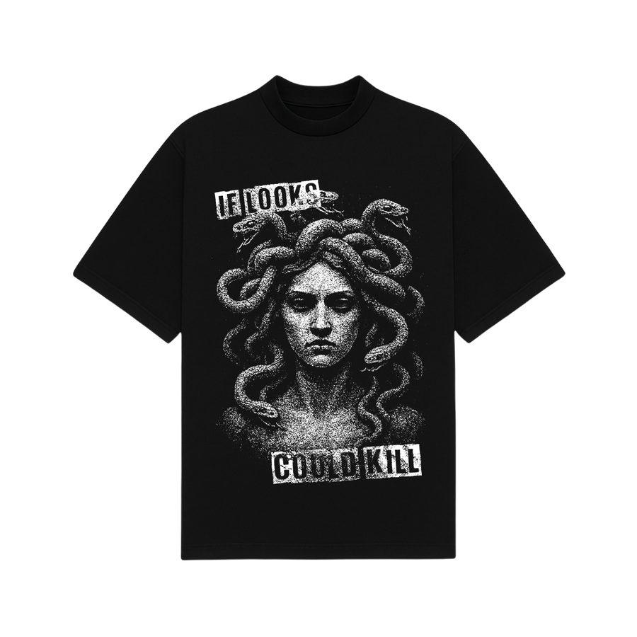 If Looks Could Kill Black Oversized T-Shirt
